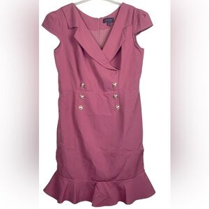 NWOT Gracía Pinkmelon Double Breasted Cap Sleeve Jacket Dress Size Large